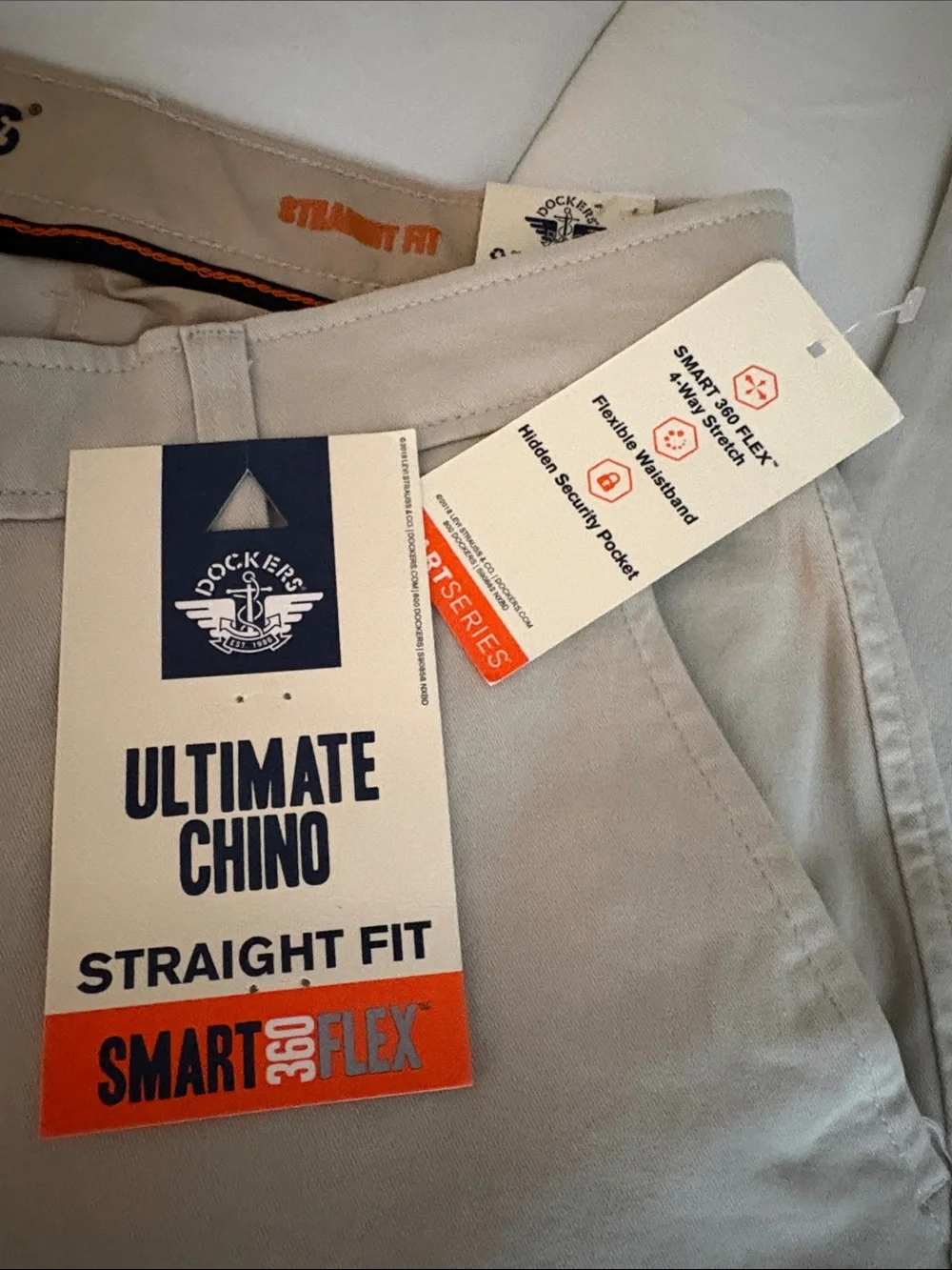 Dockers Men’s Straight Fit Khaki Pants - Light Khaki